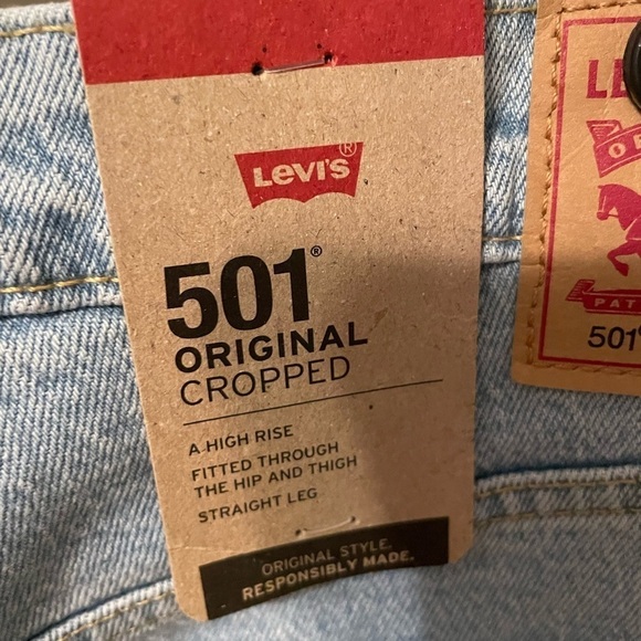 New Levi’s 501 High Rise Straight Leg Ankle - Picture 7 of 9